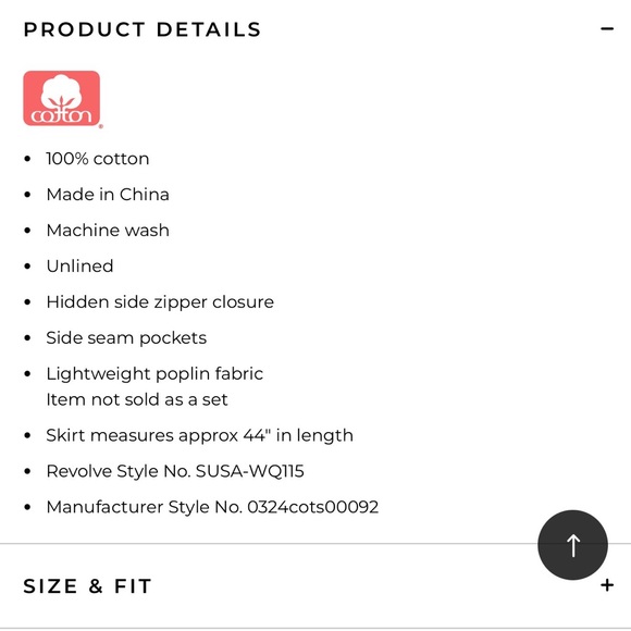 Susana Monaco maxi poplin white skirt - Picture 5 of 5